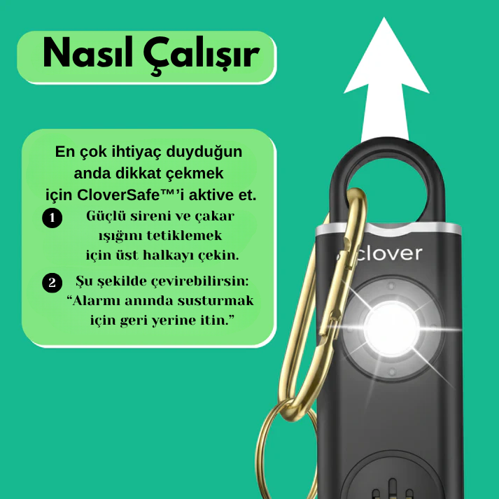 CloverSafe™ Kişisel Alarm